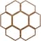 Ekena Millwork Florin Wood Fretwork Pierced Ceiling Medallion, Walnut, 36"OD x 12 5/8"ID x 3/8"T CMWP36X36X0375FOWA - alternate 1